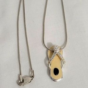 ❤925-SILVER ITALY NECKLACE AND CHARM